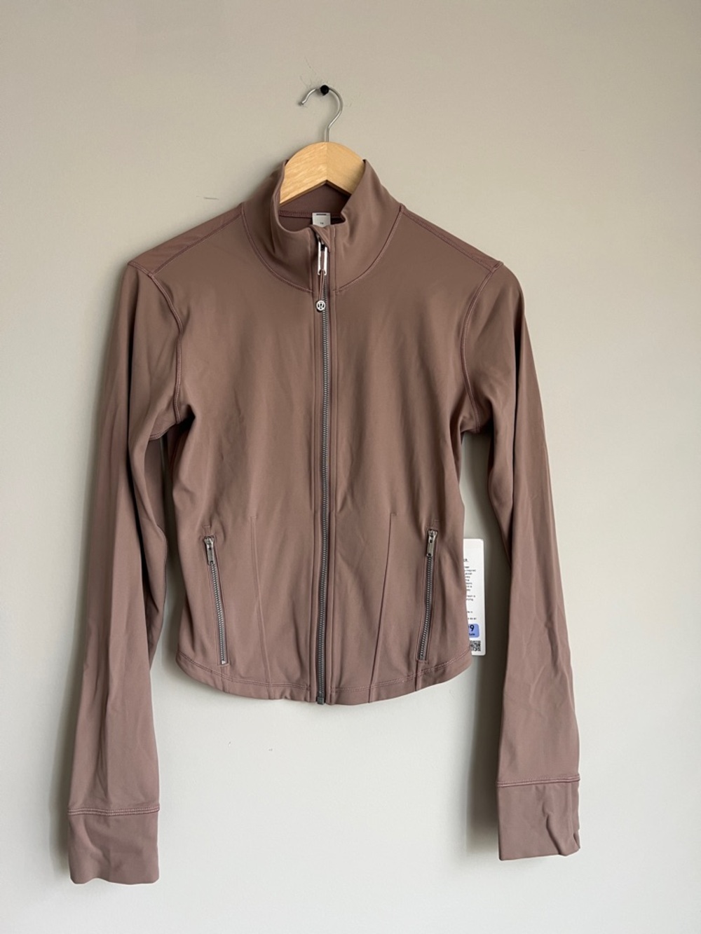 Lululemon Define Mesh-Back Jacket *Nulu - Ashen Rose Size 10